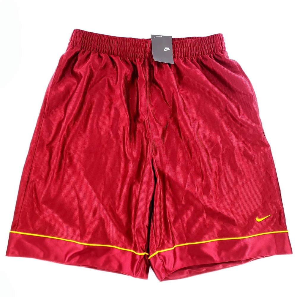 Nike Dazzle Basketball Shorts Men's XL Red/Yellow 137738 Y2K 2006 New w/ Tag